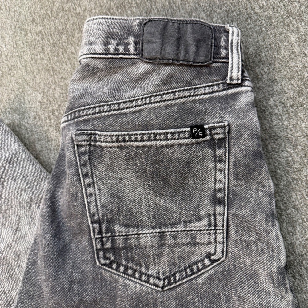PacSun Baggy Fit Acid Wash Black Denim Jeans Mens 29x30 Wide Leg 90s Style - Picture 2 of 9